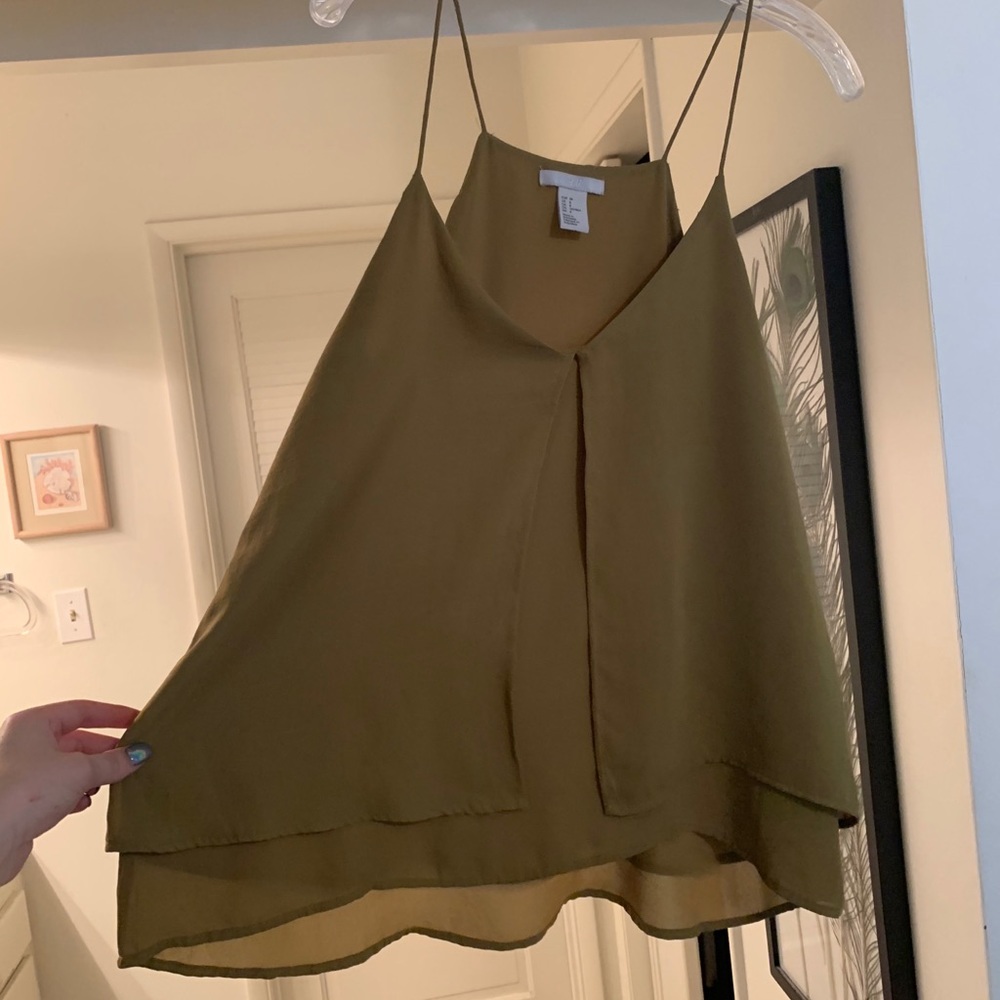 H&M olive green top